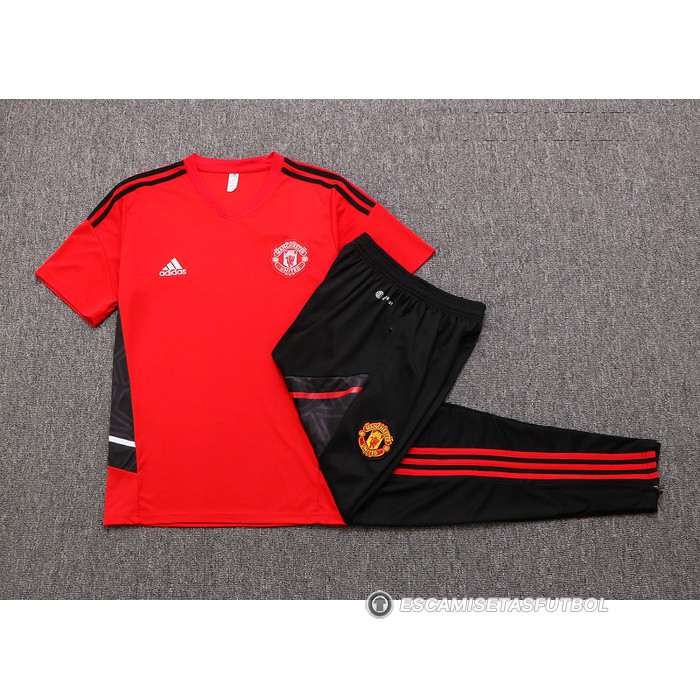 Chandal del Manchester United Manga Corta 22-23 Rojo